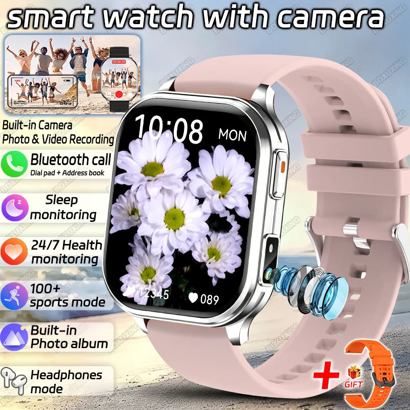 2.01-Inch Calling Smartwatch with Flashlight