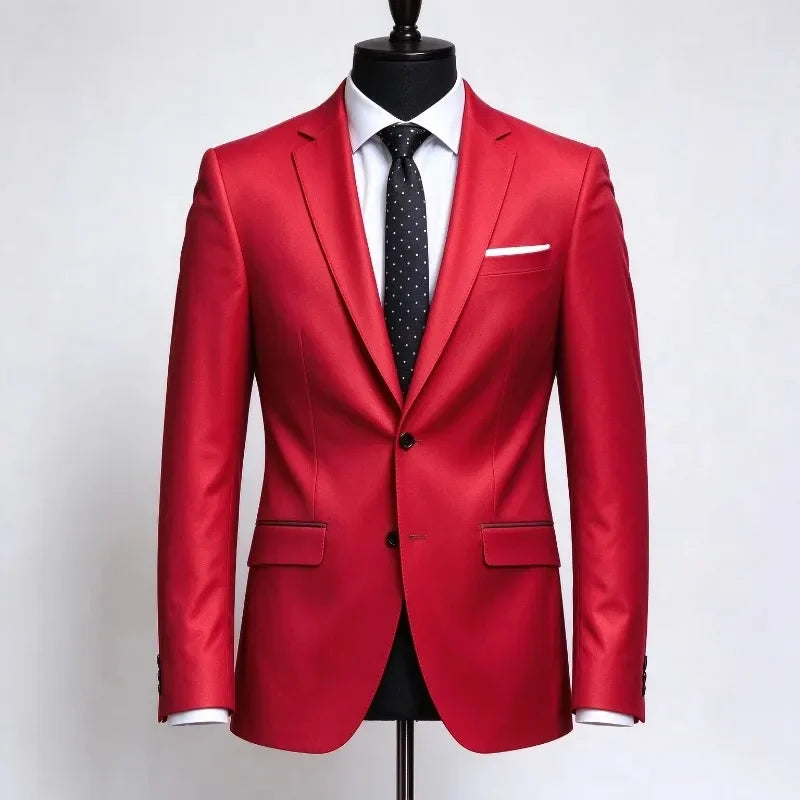 Men's Slim Fit Single-Breasted Blazer