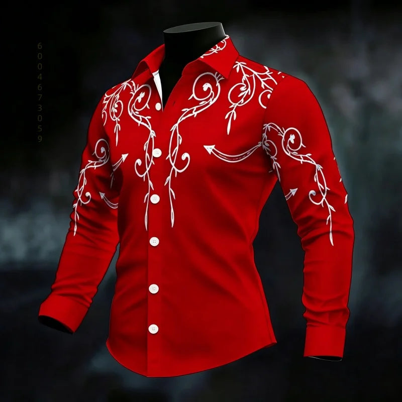 Men's Graphic Print Casual Shirt