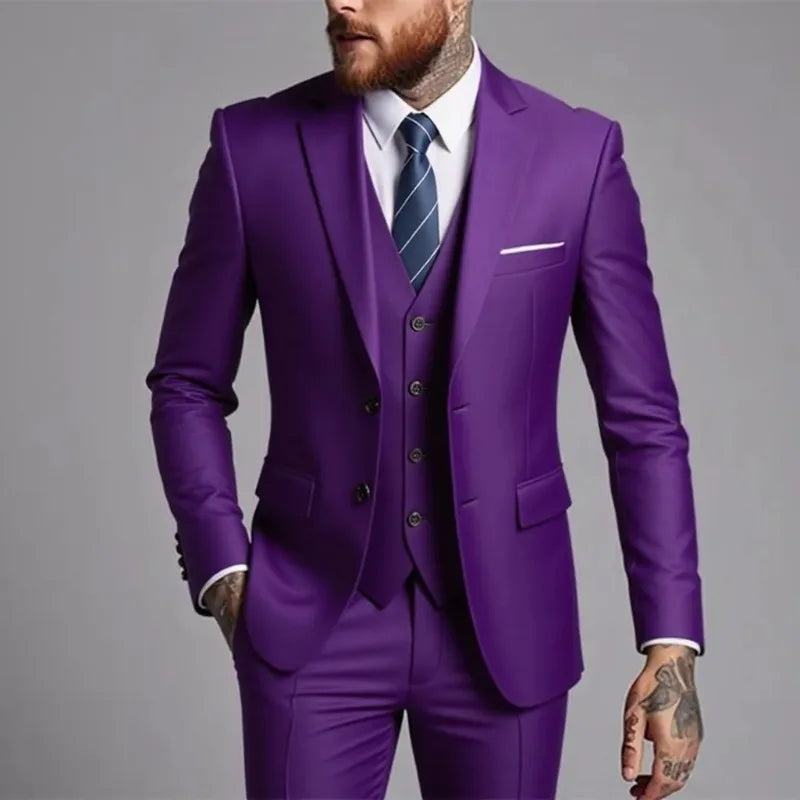 Men's Single-Breasted Business Suit & Blazer Options