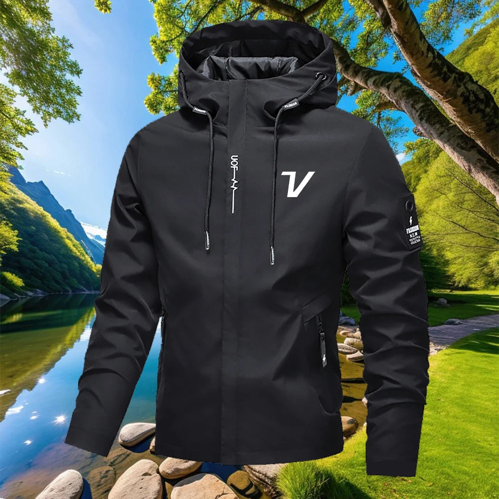 Men's Hooded Zip-Up Jacket