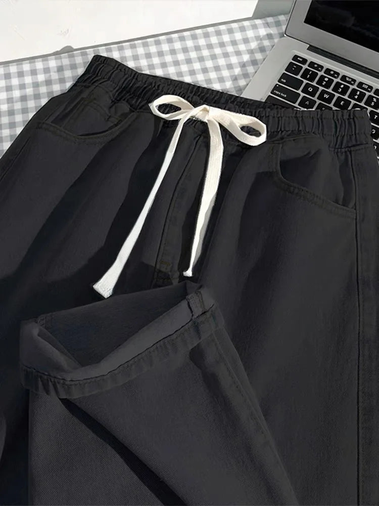 Women's Vintage-Wash Wide-Leg Jeans — product view