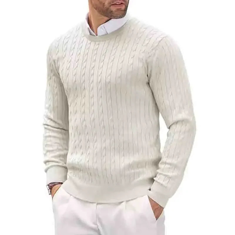 Men's Geometric Print Crew-Neck Sweater