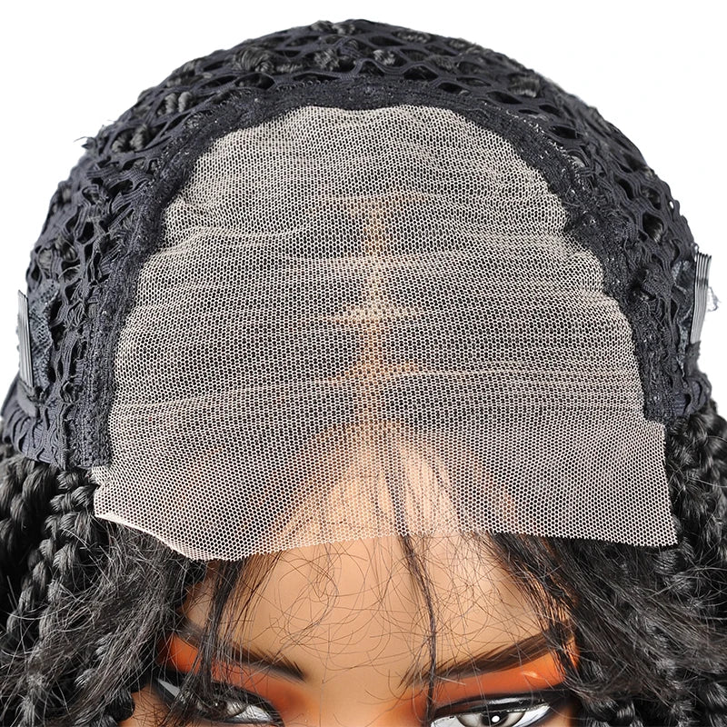 Boho Box Braided Lace Front Wig Synthetic Goddess Braids Wig with - OSASCO