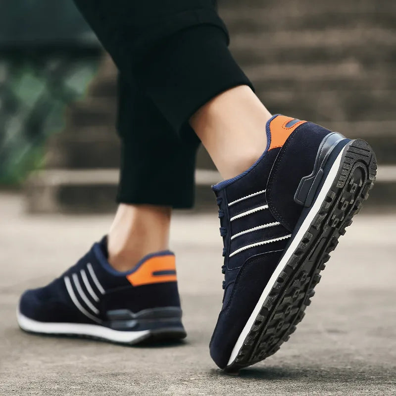 Men's Suede-Style Casual Sneakers