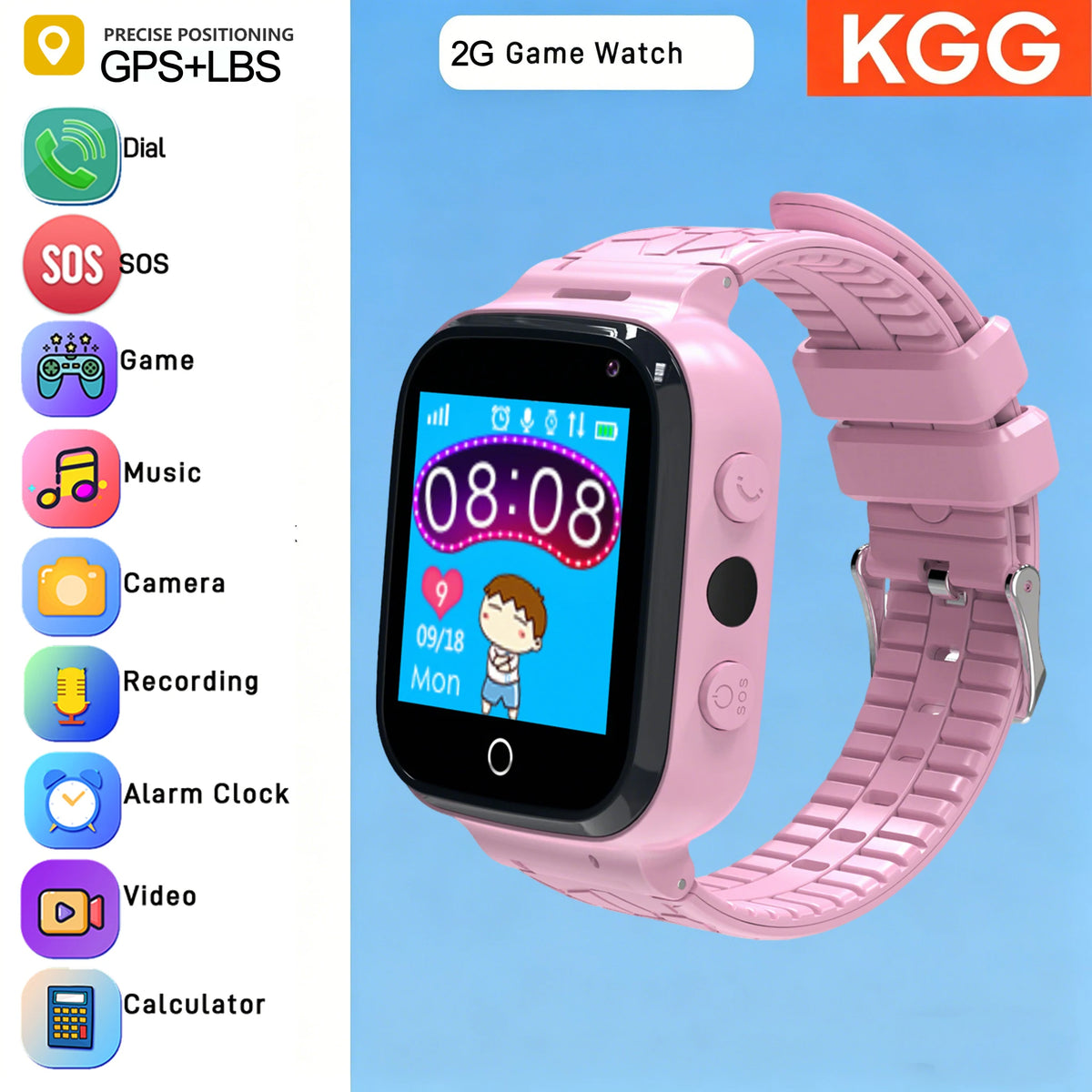 Children's 1.44-Inch Calling Smartwatch