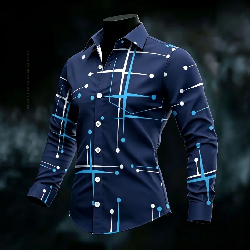 Men's Long-Sleeve Casual Shirt