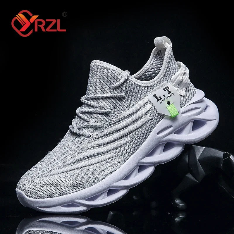 Unisex Black Mesh Jogging-Style Sneakers