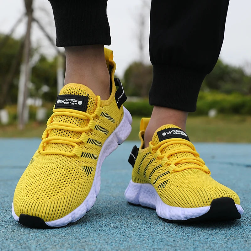 Men's Soft-Sole Mesh Sneakers