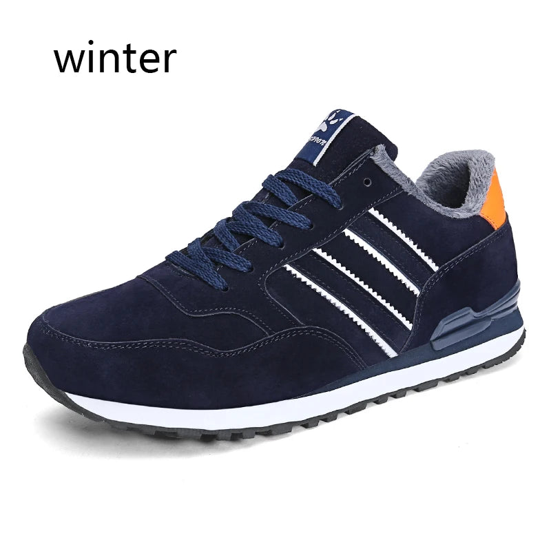 Men's Suede-Style Casual Sneakers