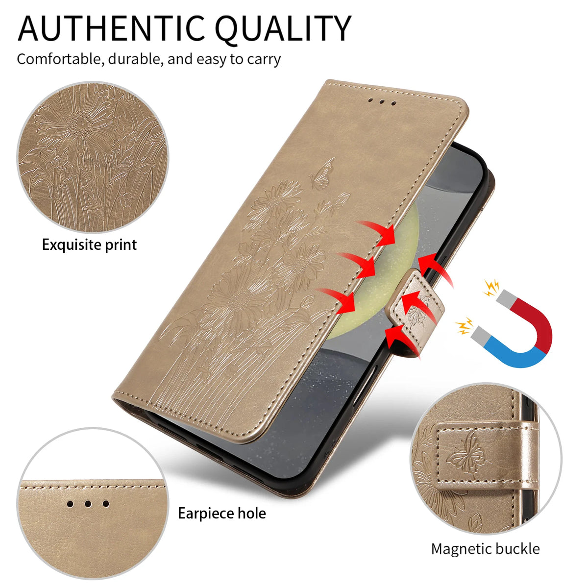 Embossed Flip Wallet Phone Case for Samsung Galaxy A14 4G, A14 5G, A15 5G, A15 4G, A30, A12, A13 4G, A13 5G, A06, A07, A10, A20, A37, A57, A05s, A05, A53 5G, A54, A55, A56, A50, A51 4G, A52 5G, A52s 5G, A36, A41, A42 5G, A32 5G, A32 4G & More Models