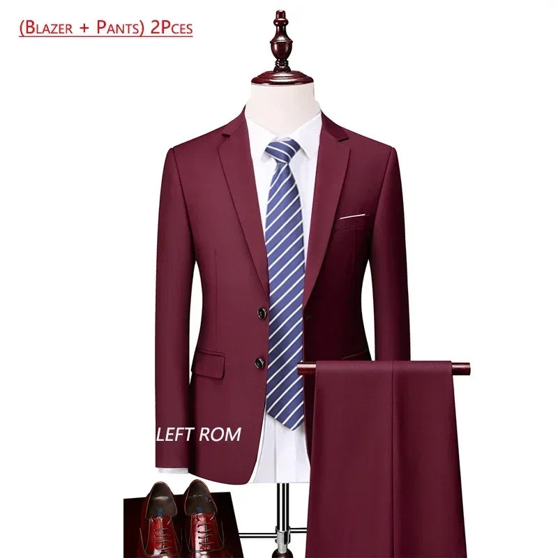 Men's Slim Fit Suit — Two- and Three-Piece Options