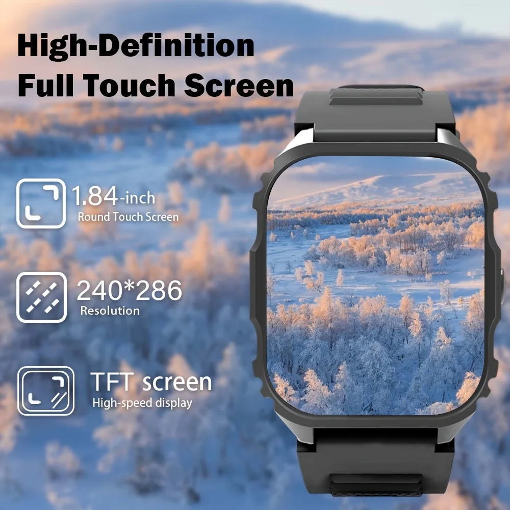 1.84-Inch Calling Smartwatch with Music Control
