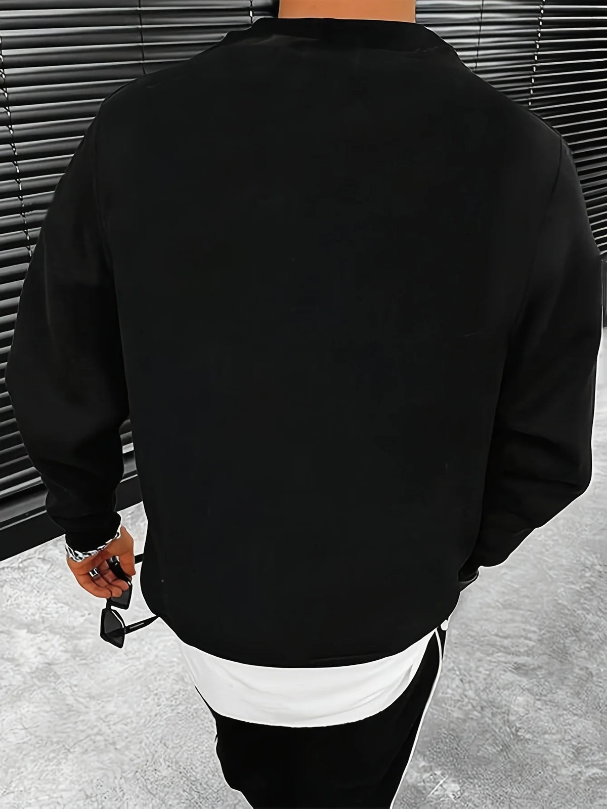 Men's Mountain Print Long-Sleeve Casual Shirt