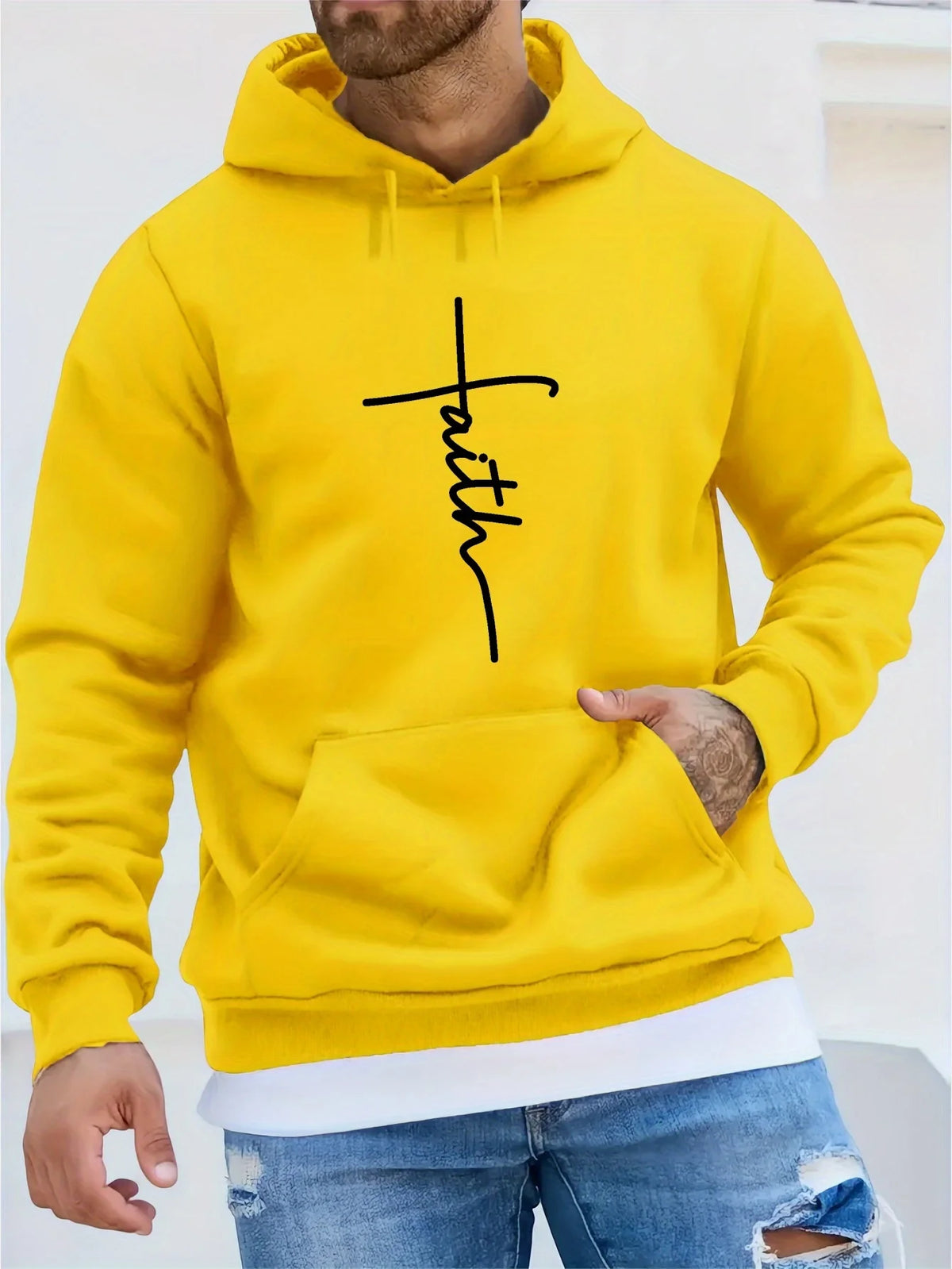 Men's Graphic Print Casual Hoodie
