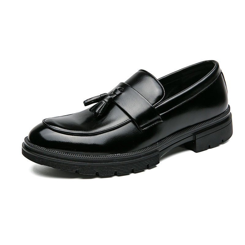 Men's Brogue-Detail Tassel Loafers — product view