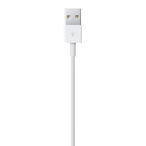 A white USB-A to USB-C charging cable shown vertically against a solid white background.