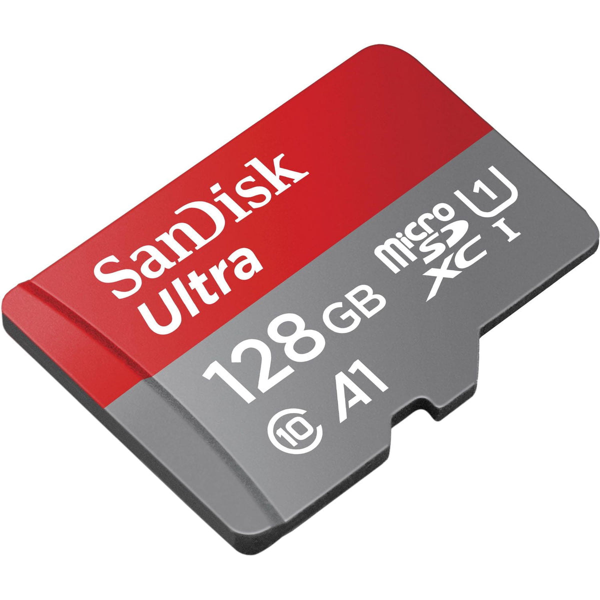 SanDisk Ultra 256GB microSD card with red and gray design