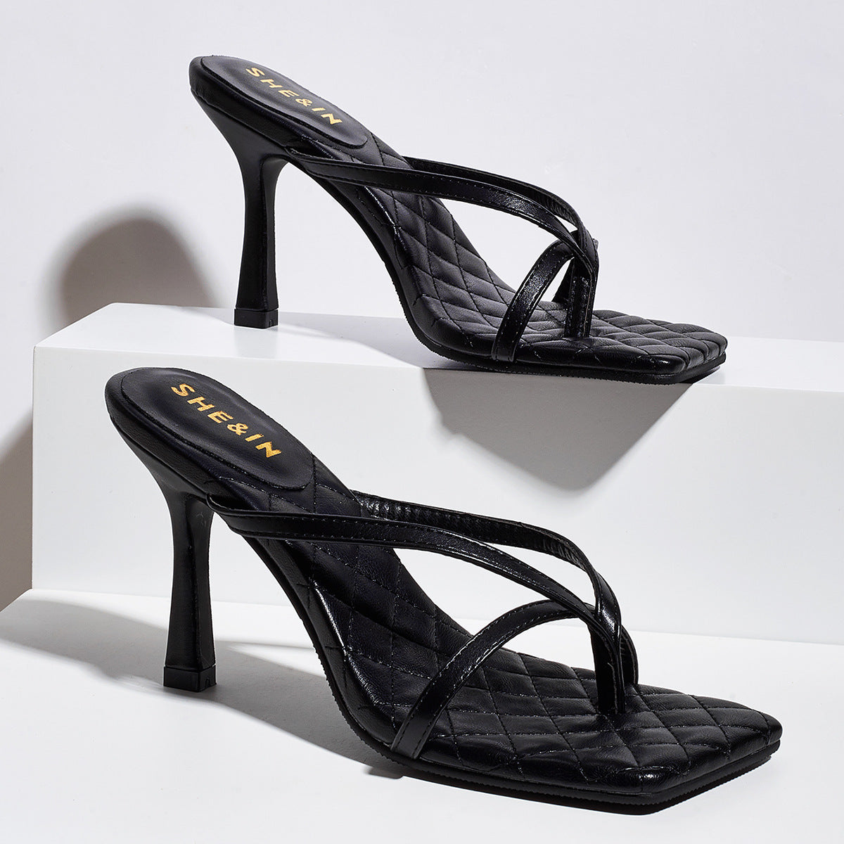 Women's Stiletto-Heel Sandals in Extended Sizes
