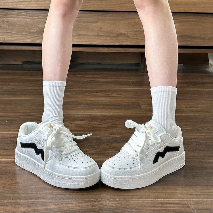 Women's Retro White Casual Sneakers