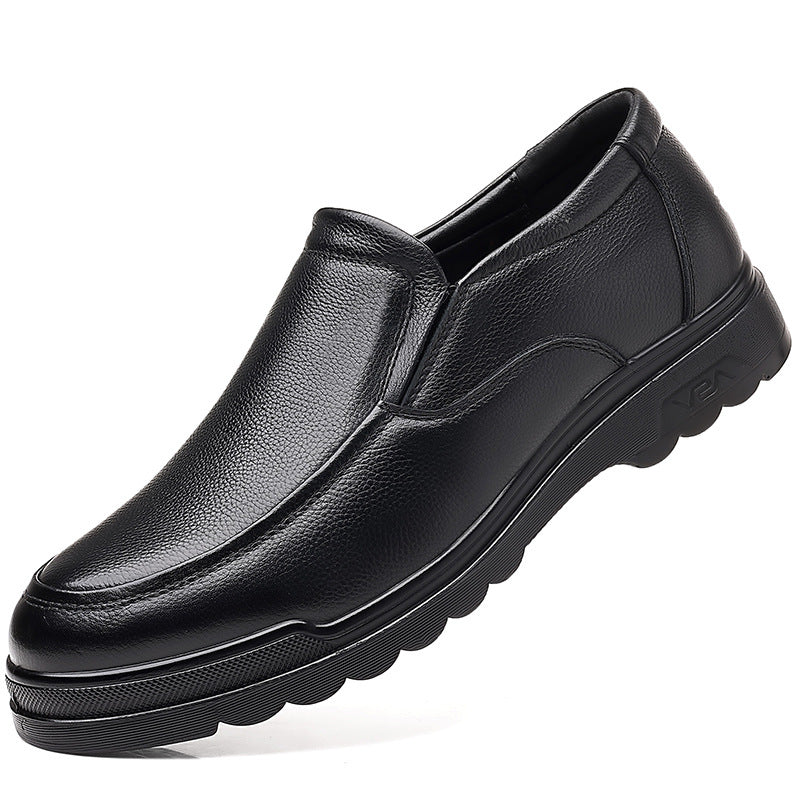 Men's Leather Soft-Sole Casual Shoes — product view