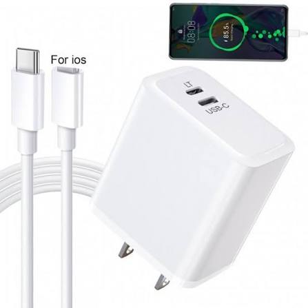 USB Wall Charger with Lightning Cable Option